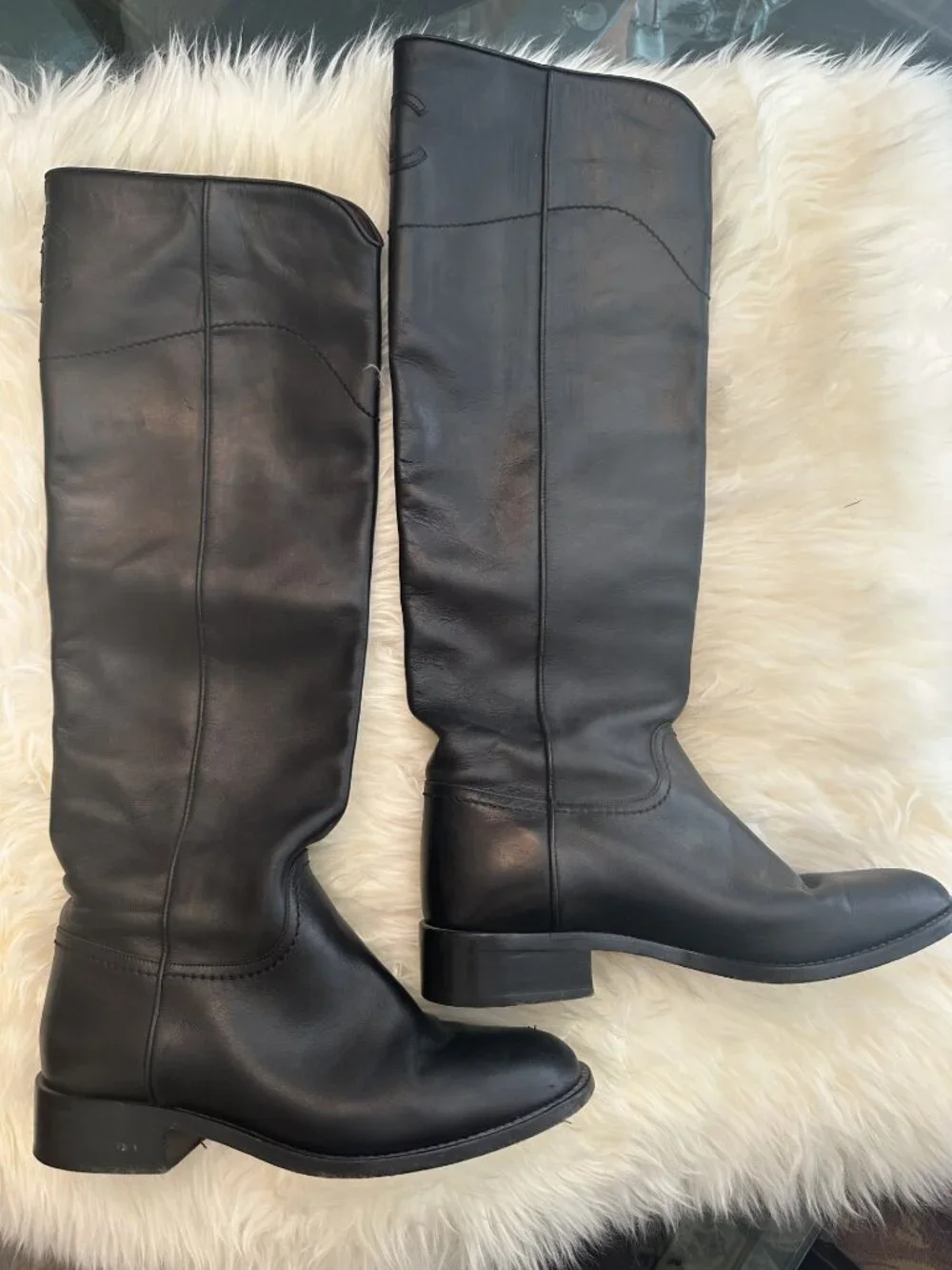 Chanel Long Boots Leather Size 37